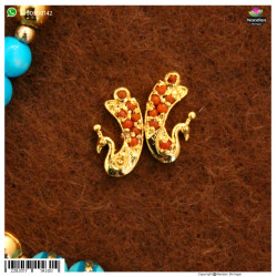 MayuraKrit Kundal - Silver (Moonga)