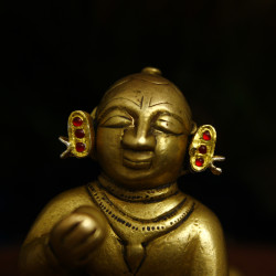 Jadaau MakraKrit Kundal - Manek (Silver)