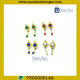 Lolak Bindi (Karnfool) - Pack of 4 Pairs (Real Pearl & Silver)