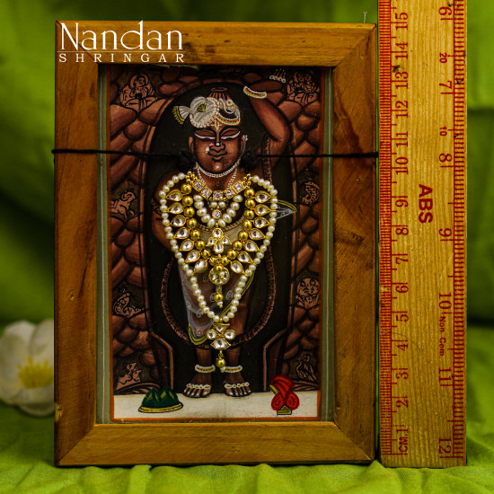 Real Pearl Kundan Haar - (Silver)