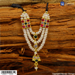 Real Pearl Mala - Silver