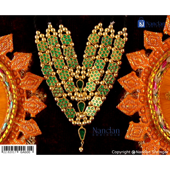 Meenakari Mala Reversible - Red Green