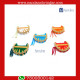 Chhajedar Paag Set - Multicolor (Pack of 5)