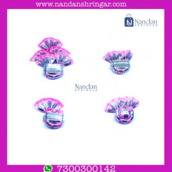 Silver Zari Paag Set - Gulabi (Pack of 4)