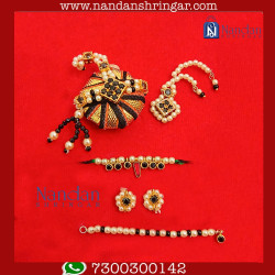 Shyam Ghata Mukut Shishfool Kundal Alkavali Bansuri (Silver)