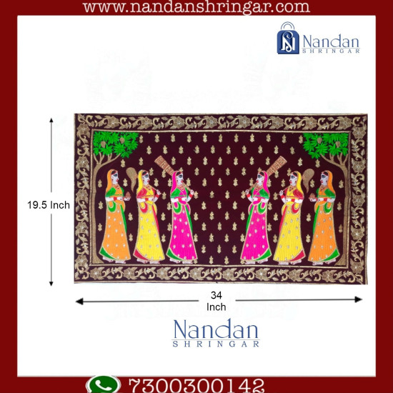 Special Embroidery Pichwai Velvet (Sakhi)