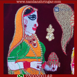 Special Embroidery Pichwai Velvet (Sakhi)