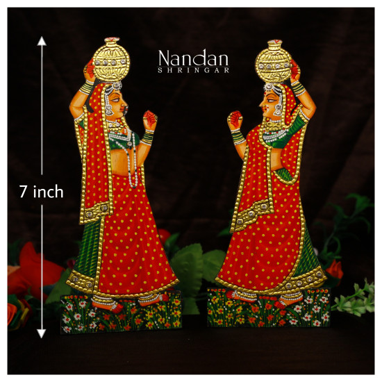 Gopi Matki Pair - Orange (Kesariya)