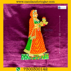 Gopi Aarti Pair - Orange (Kesariya)