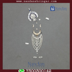Sharad Purnima Shringar -  Chitra  Ji (Silver - Real Pearl)