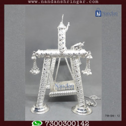 Premium Carving Palna - Fine Silver (739 GM)