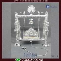 Premium Carving Palna - Fine Silver (739 GM)
