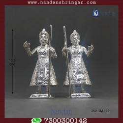 Dwarpal Fine Silver - One Pair