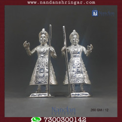 Dwarpal Fine Silver - One Pair