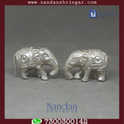 Elephant Fine Silver - One Pair
