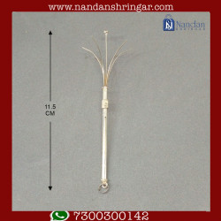 Flower Stick - Fine Silver