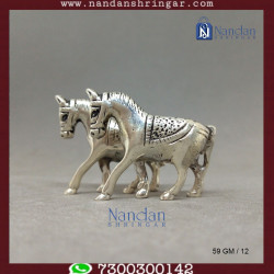 Horse Fine Silver - One Pair