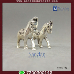 Horse Fine Silver - One Pair