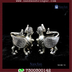 Kaamdhenu Cow Fine Silver - One Pair