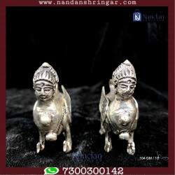 Kaamdhenu Cow Fine Silver - One Pair