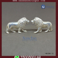 Lion Fine Silver - One Pair
