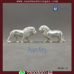 Lion Fine Silver - One Pair
