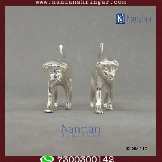 Monkey Fine Silver - One Pair