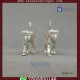 Monkey Fine Silver - One Pair