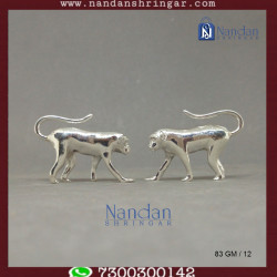 Monkey Fine Silver - One Pair