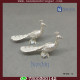 Peacock Fine Silver - One Pair