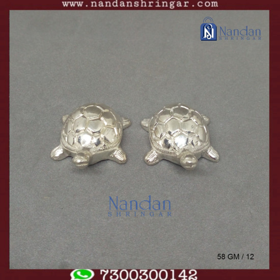Tortoise  Fine Silver - One Pair