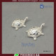 Tortoise  Fine Silver - One Pair