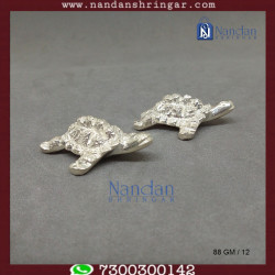 Tortoise  Fine Silver - One Pair