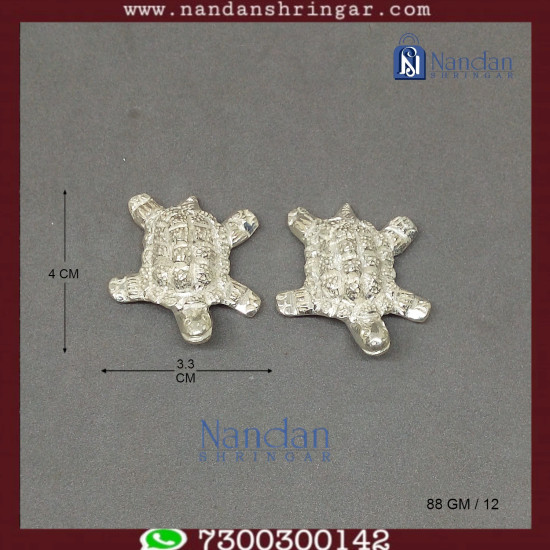 Tortoise  Fine Silver - One Pair