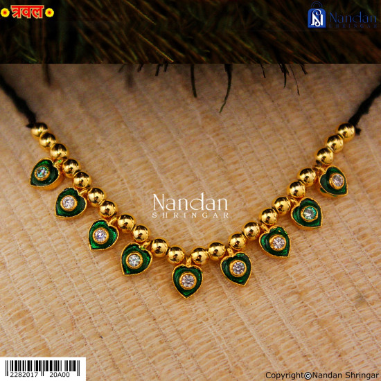 Traval Meena Paan Padak - Silver (Panna)