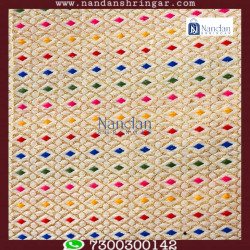 Designer Zari Vastra - White (Safed)