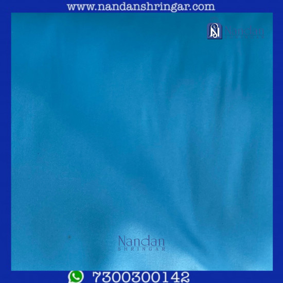 Premium Satin Vastra - Blue (Firozi)