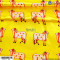 Cow Print Vastra - Yellow (Pila)