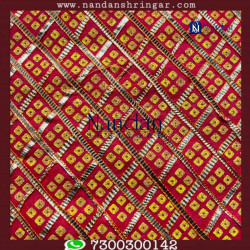 Choufuli Checks Zari Vastra - Red (Laal)