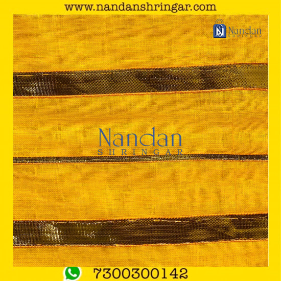 Dhora Wala Special Zari  Vastra - Orange (Kesari) 