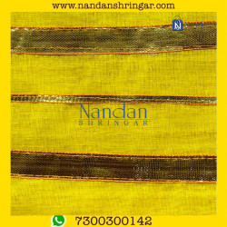 Dhora Wala Special Zari  Vastra - Yellow (Nimbu Pila)