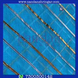 Dhora Wala Doriya Special Zari  Vastra - Blue (Firozi)