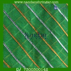 Dhora Wala Doriya Special Zari  Vastra - Green (Hara)