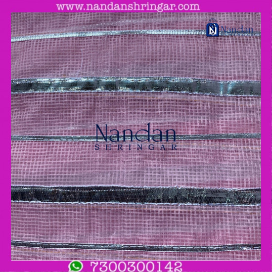 Dhora Wala Doriya Special Zari  Vastra - Pink (Gulabi)