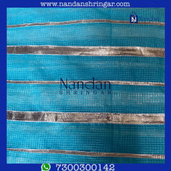 Dhora Wala Doriya Special Zari  Vastra - Blue (Firozi)