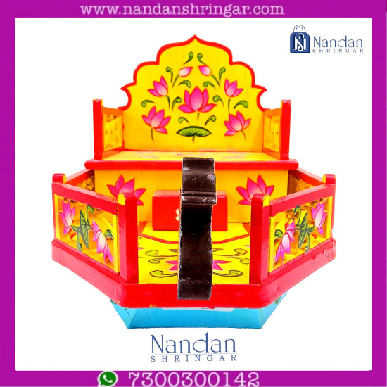 Wooden Naav - Hand Painted