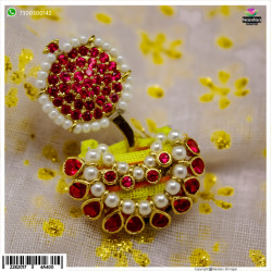 Gol Chandrika with Paag - Silver (Manek) Gol Chandrika with Paag - Silver (Manek)