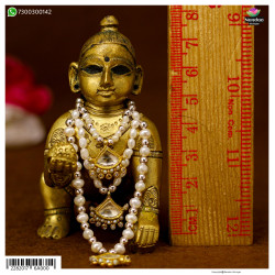 Jadaau Real Pearl Mala - Silver Jadaau Real Pearl Mala - Silver