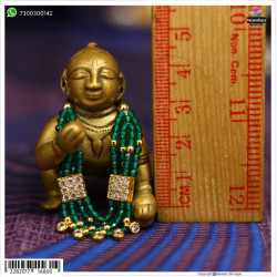 Panna Heera Haar - Silver Panna Heera Haar - Silver